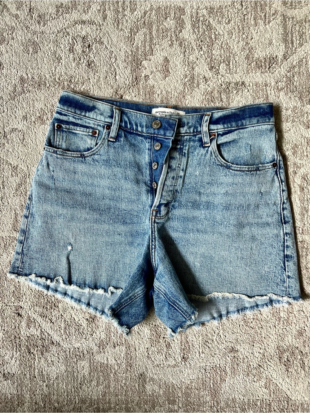 ⭐️Abercrombie & Fitch The Dad Short High Rise Denim Shorts Size 28
